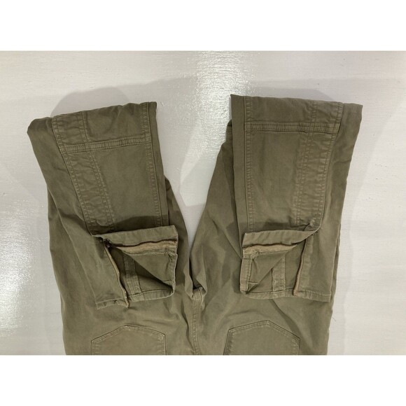 J Crew Women’s 31 Tall Green Chino Pants Ankle Zip Preppy Casual Pockets - Picture 5 of 12